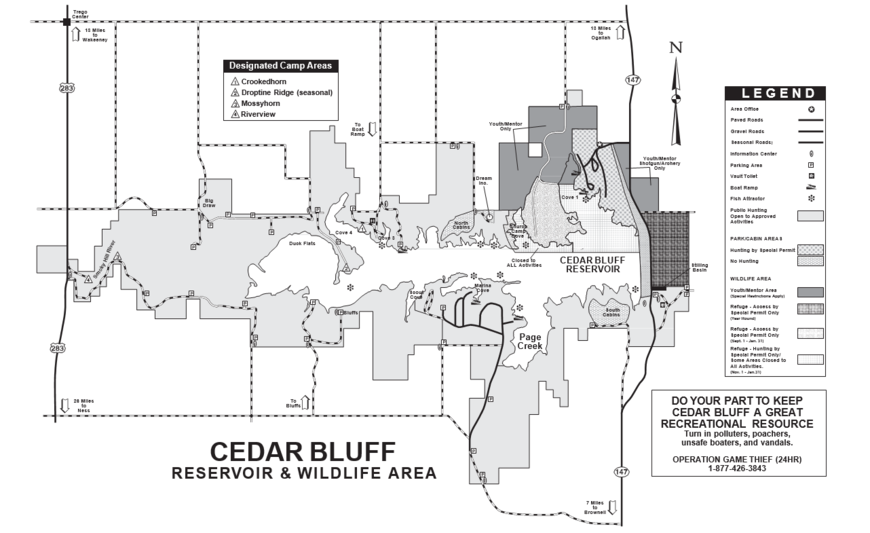 Cedar Bluff Waterfowl Refuge