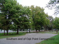 Southern end of Oak Point Campground